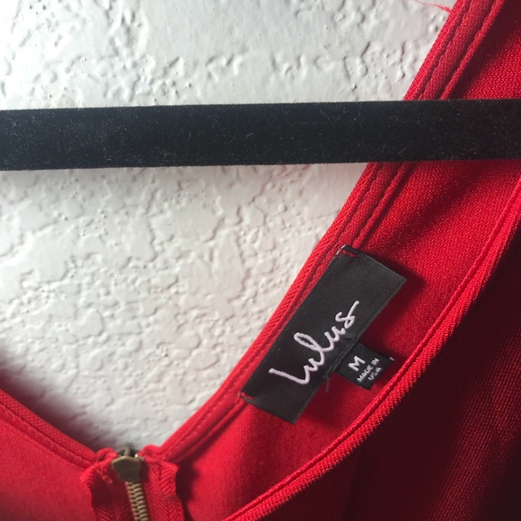 Super Cute Red Lulus skater dress! - Picture 3 of 4